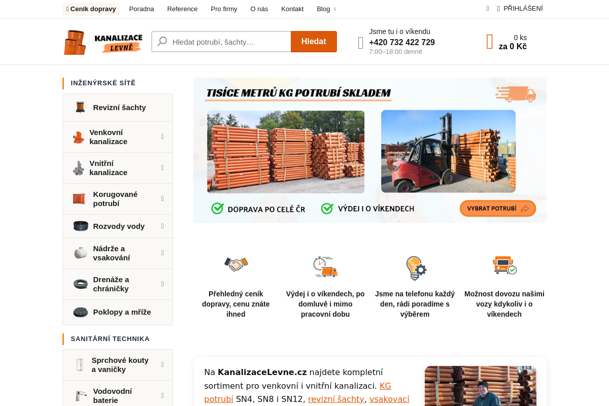 Kanalizacelevne.cz