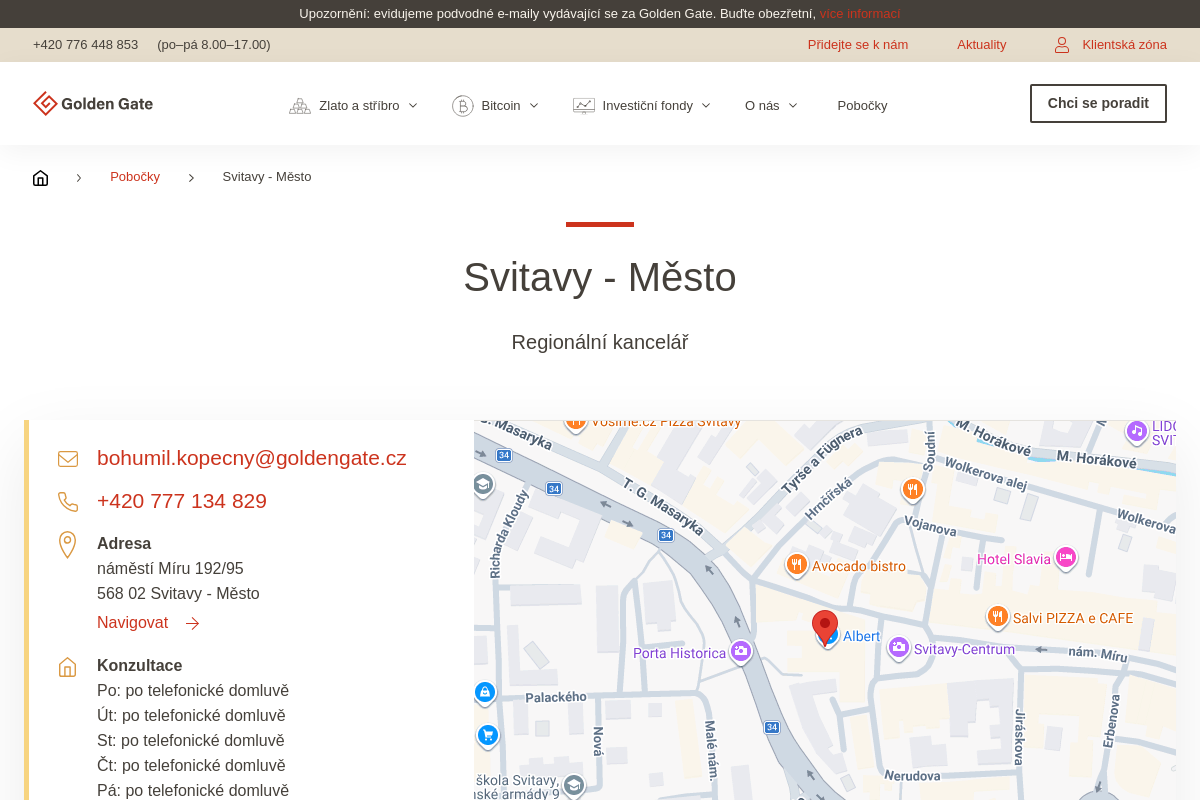 Golden Gate - regionální kancelář