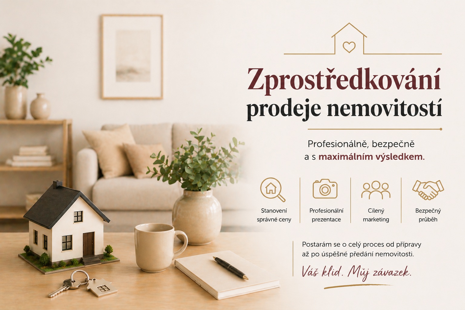 Zprostředkování prodeje nemovitostí
