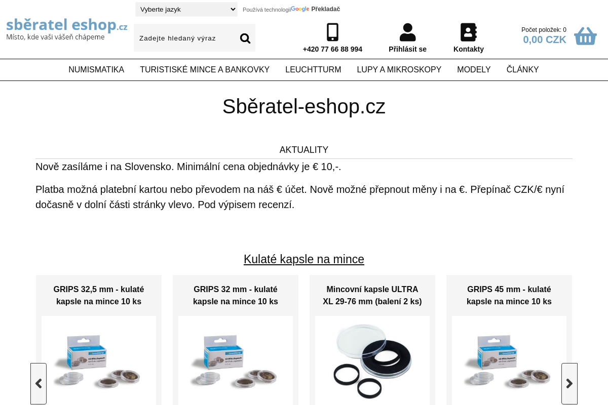 Sberatel-eshop.cz