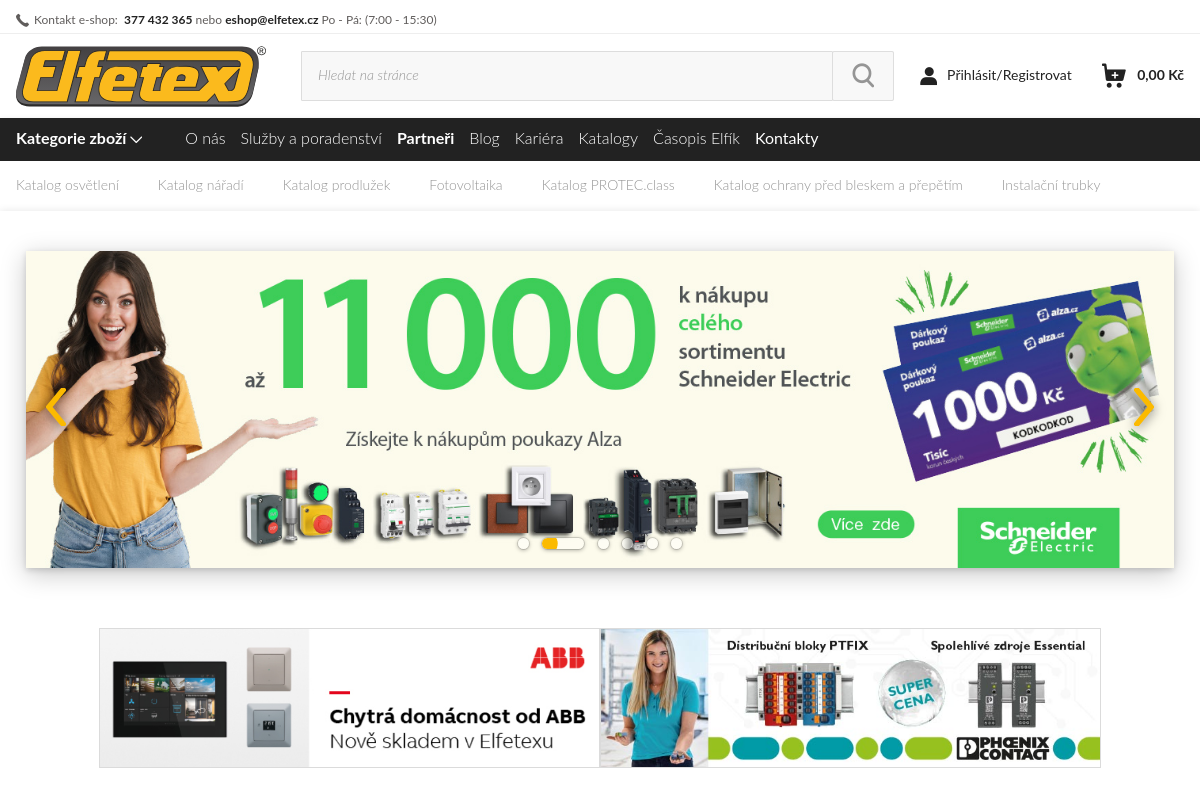 ELFETEX - elektrotechnický velkoobchod