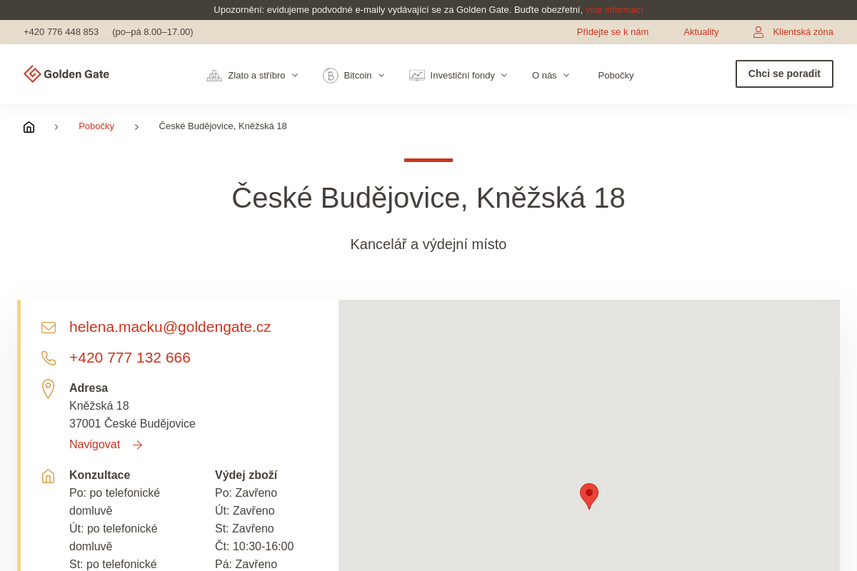 Golden Gate - regionální kancelář