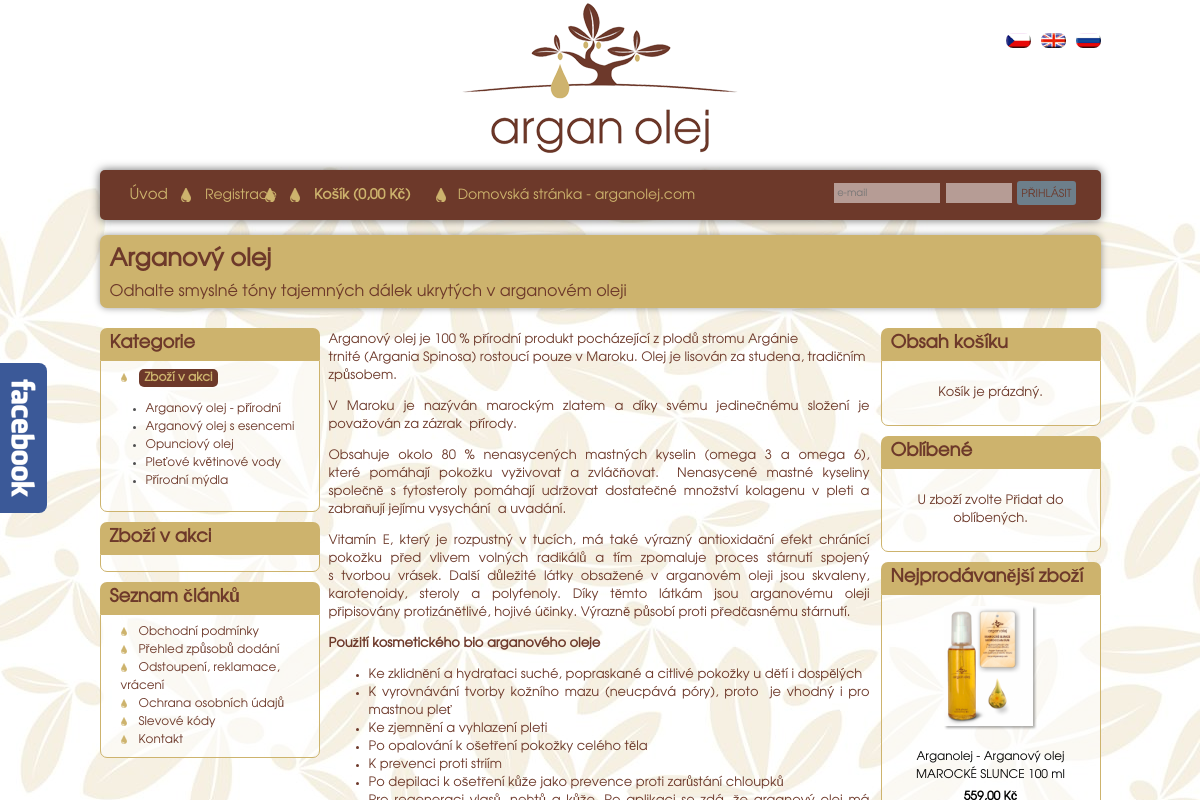 Eshop.arganolej.com foto 1