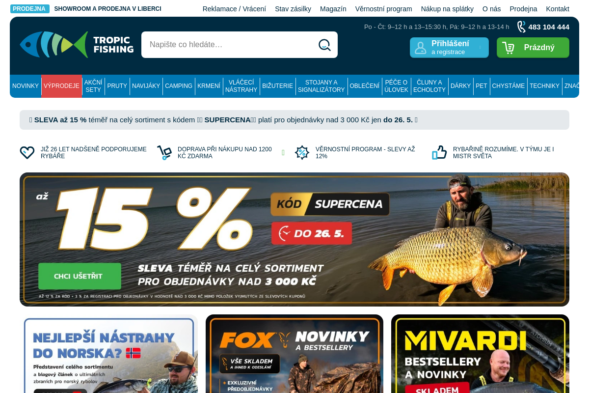 TROPIC FISHING - RYBÁŘSKÉ POTŘEBY