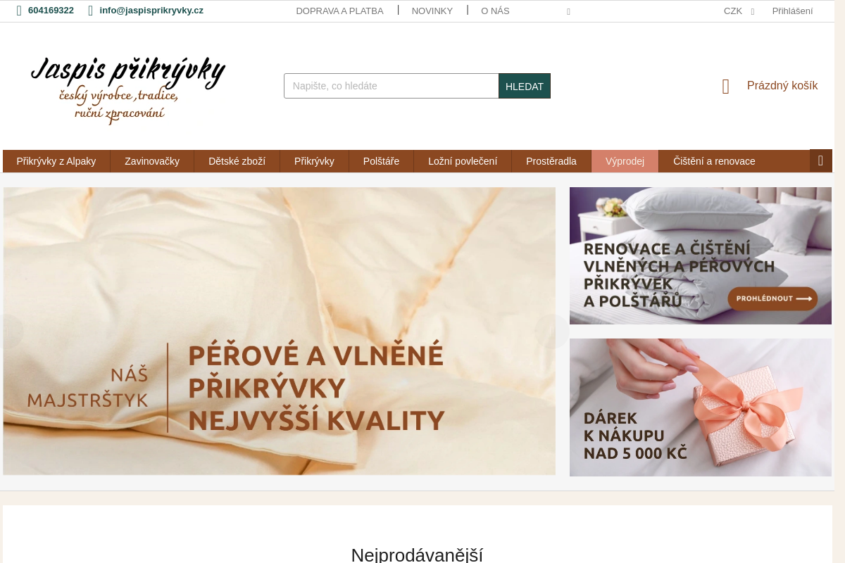 Jaspis-prikryvky.cz