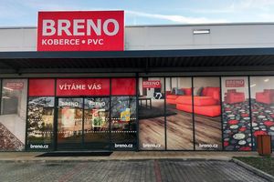 Firemní grafika Koberce BRENO