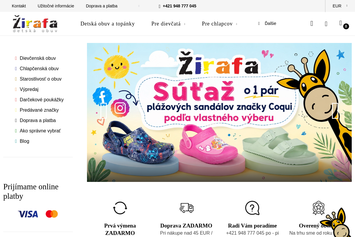 Žirafa - dětská obuv