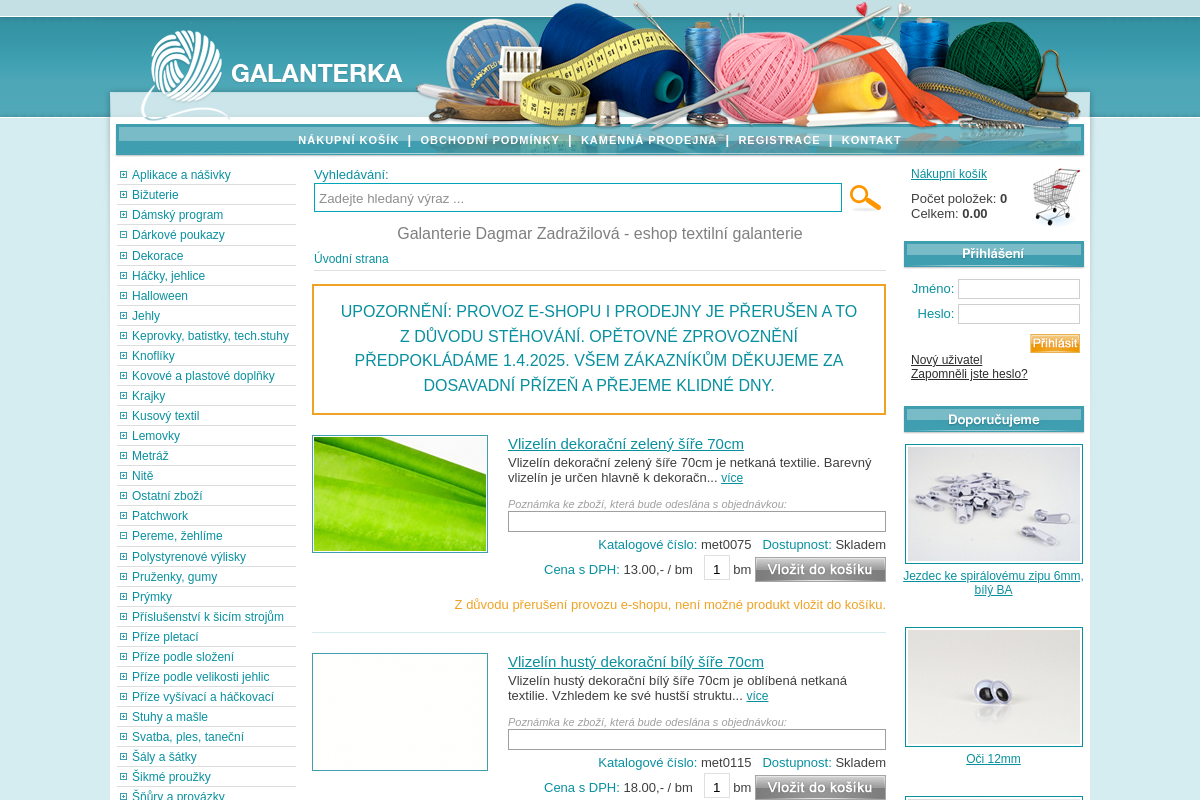 Galanterka.cz