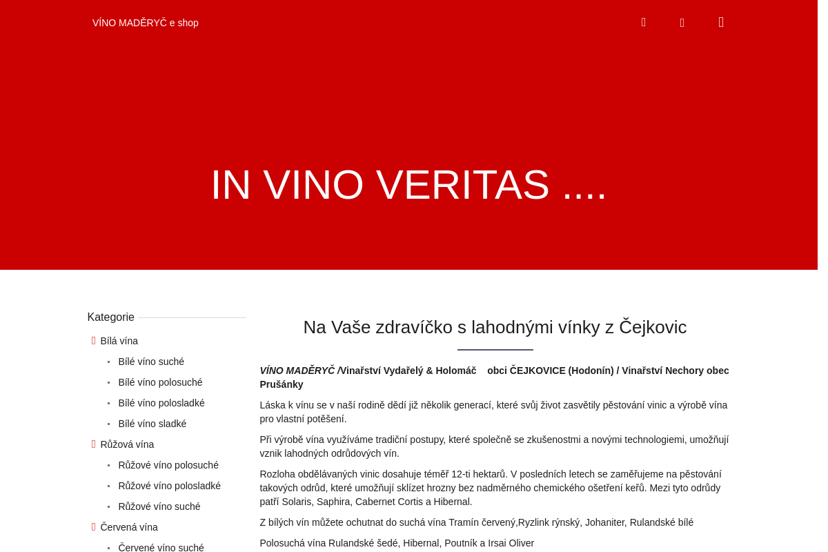 VÍNO MADĚRYČ