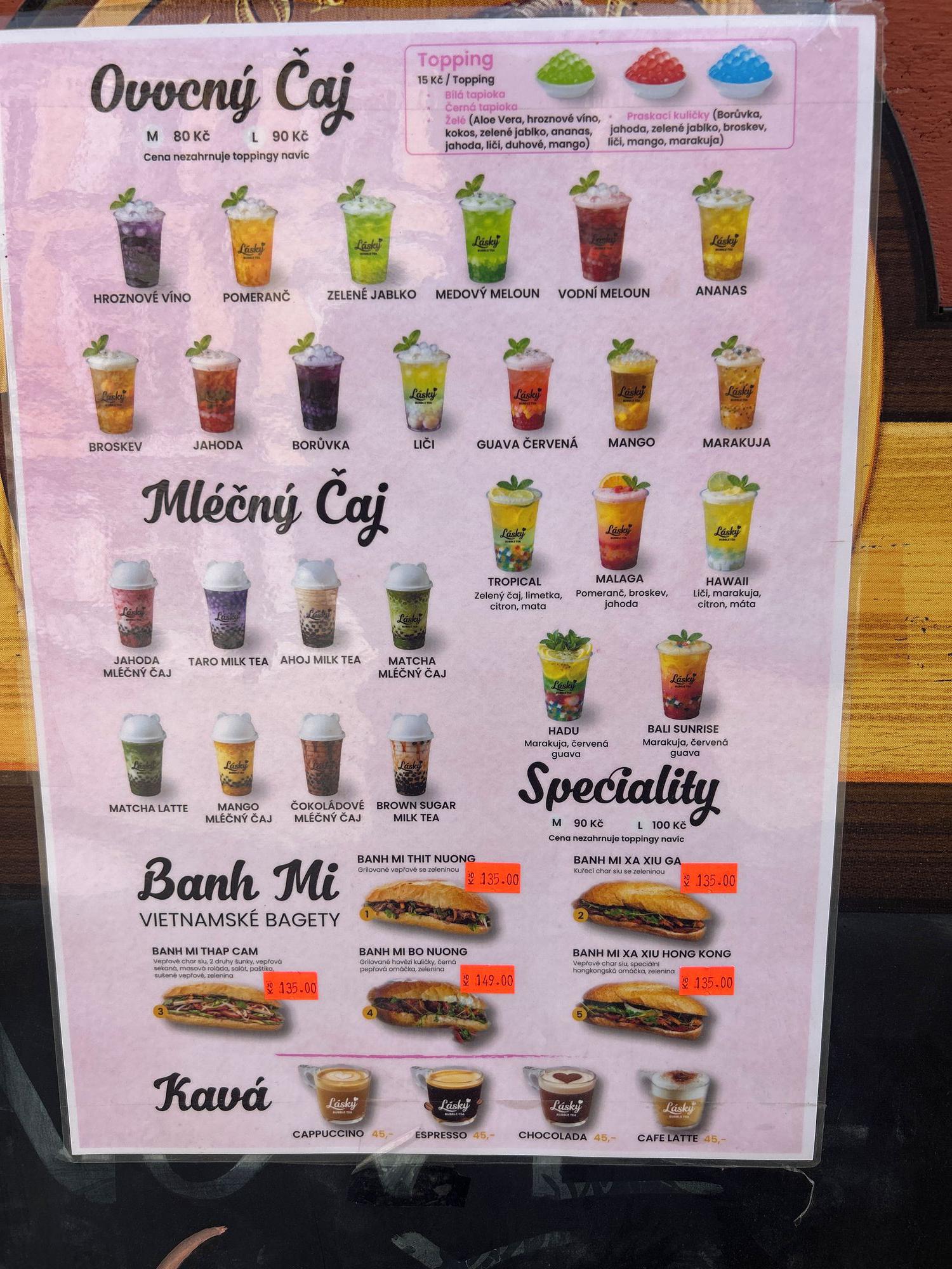 Lásky vietnamské bagety a Bubble tea foto 2