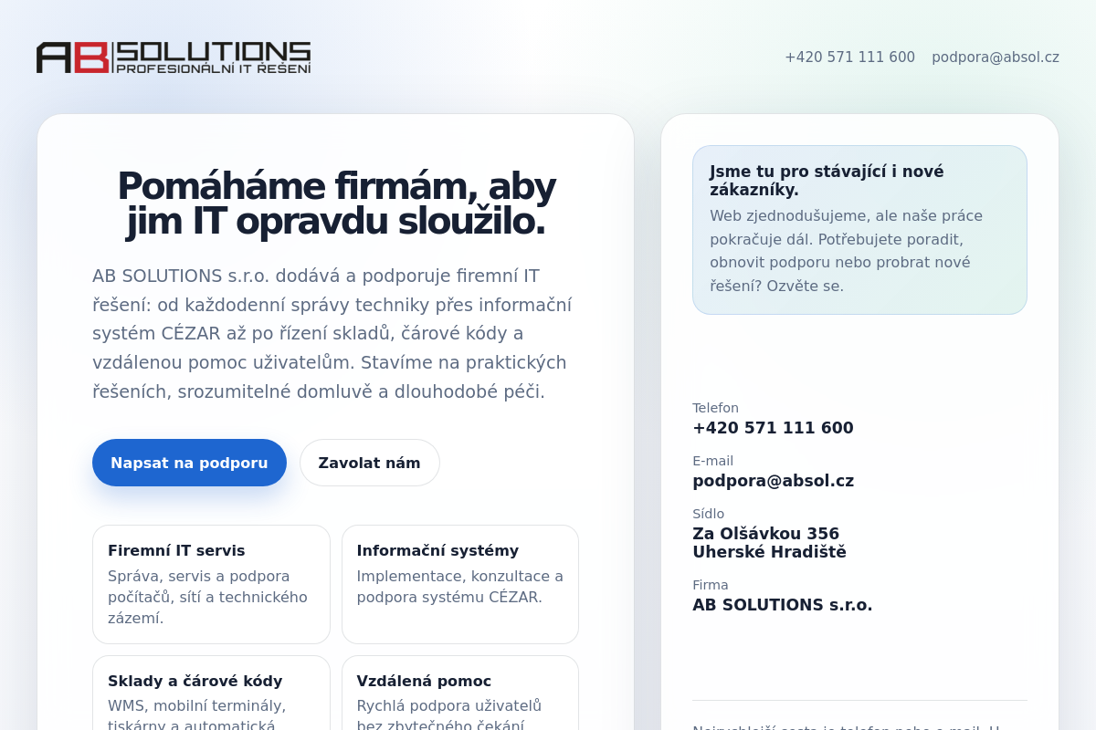 AB SOLUTIONS, s.r.o.