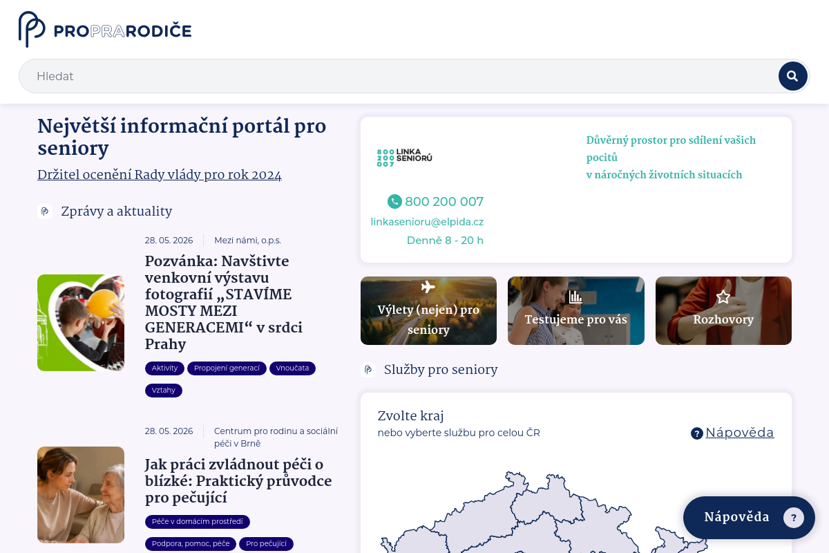 Proprarodiče.cz a Emaminy.cz