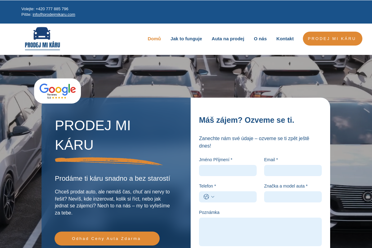 Prodej Mi Káru
