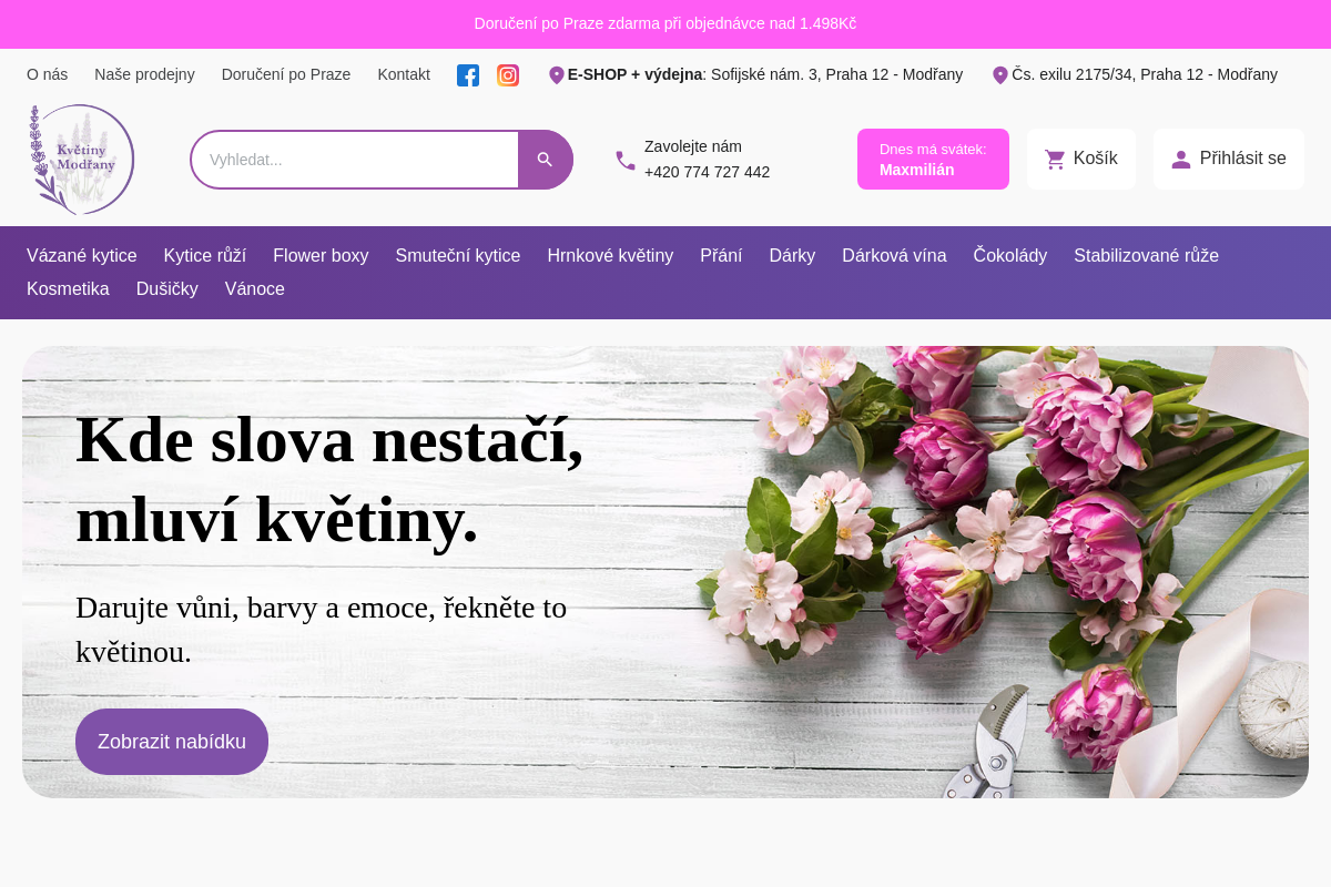 Květiny Modřany - Václav Sakař