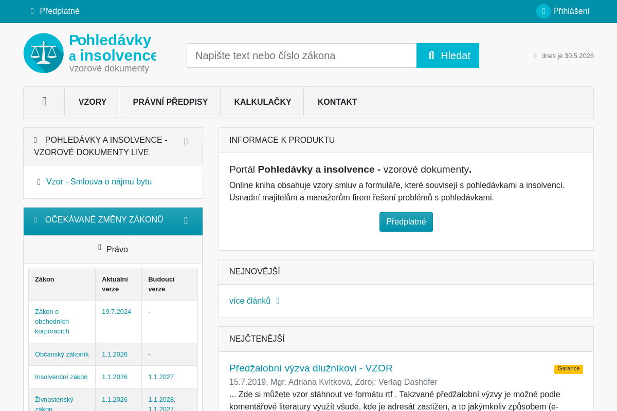 Pohledavky-vzory.cz