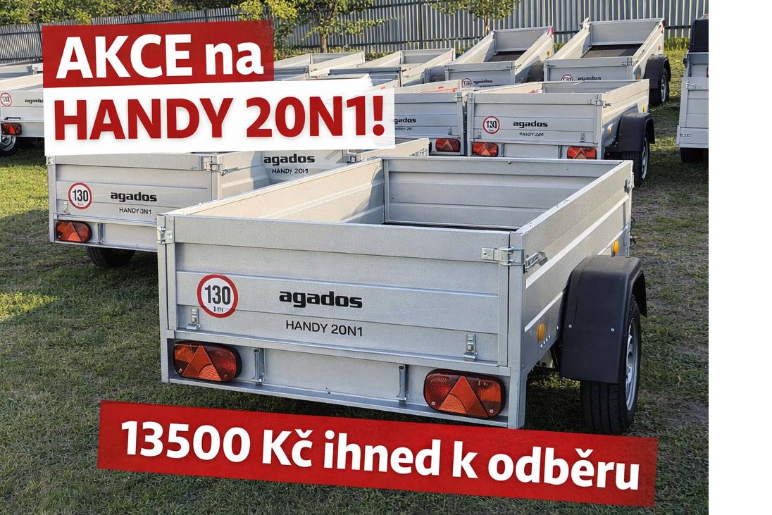 AKCE NA PŘÍVĚSNÉ VOZÍKY AGADOS HANDY 20 N1!