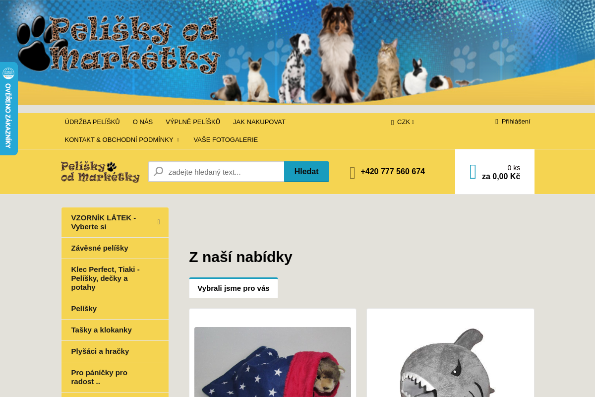Peliskyodmarketky.cz