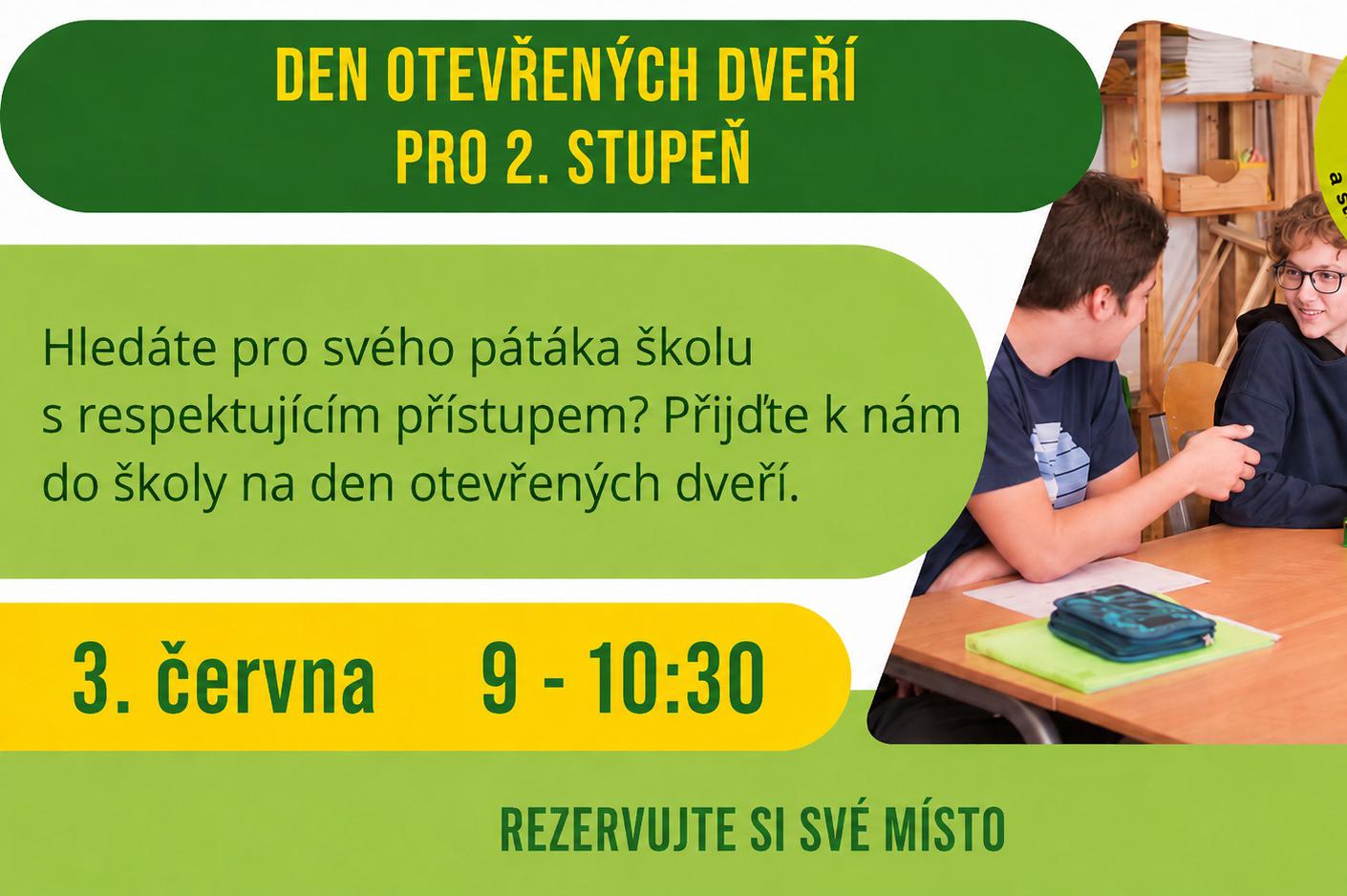 Den otevřených dveří na Teen (pro žáky)