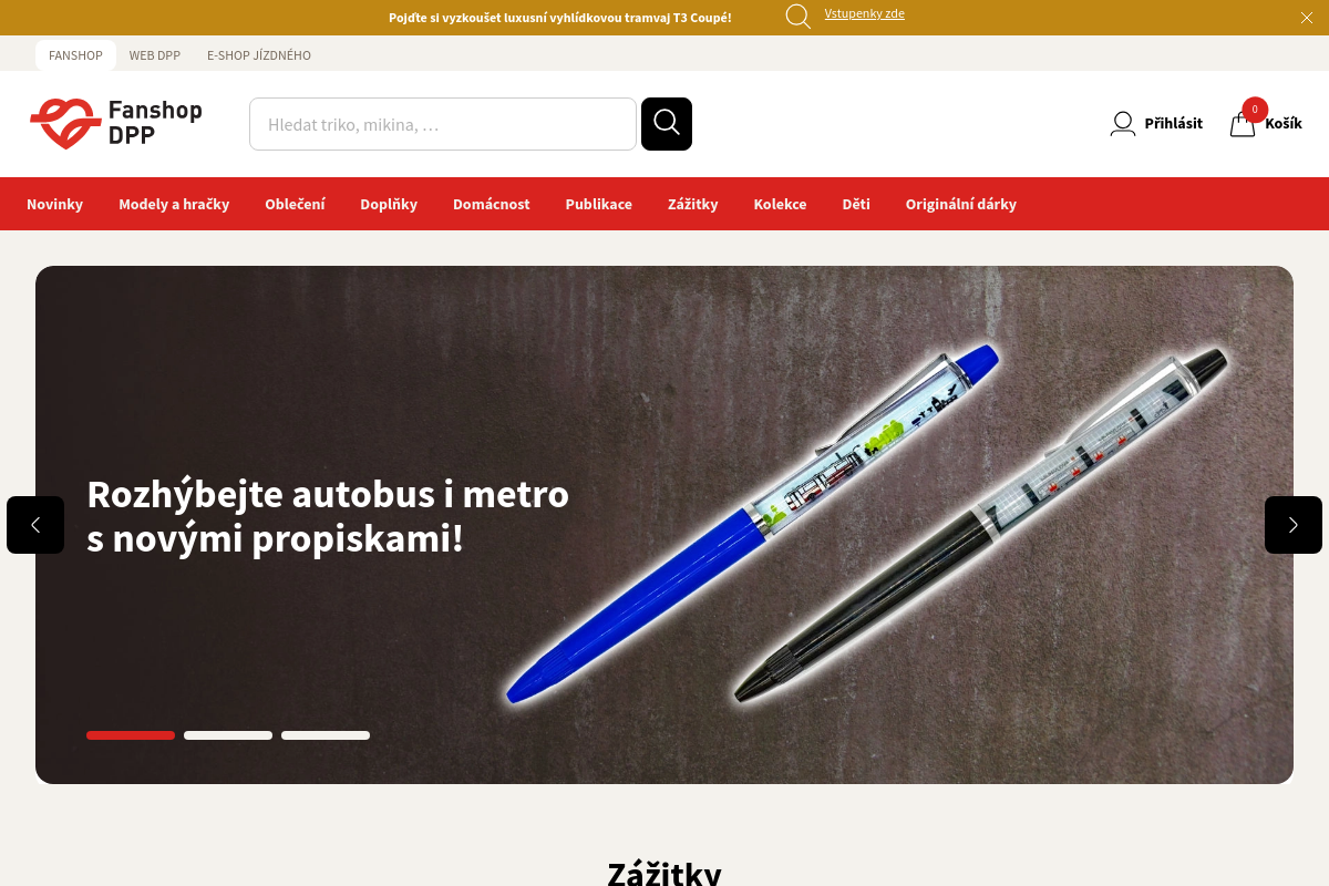 Fanshop Dopravního podniku hl. m. Prahy