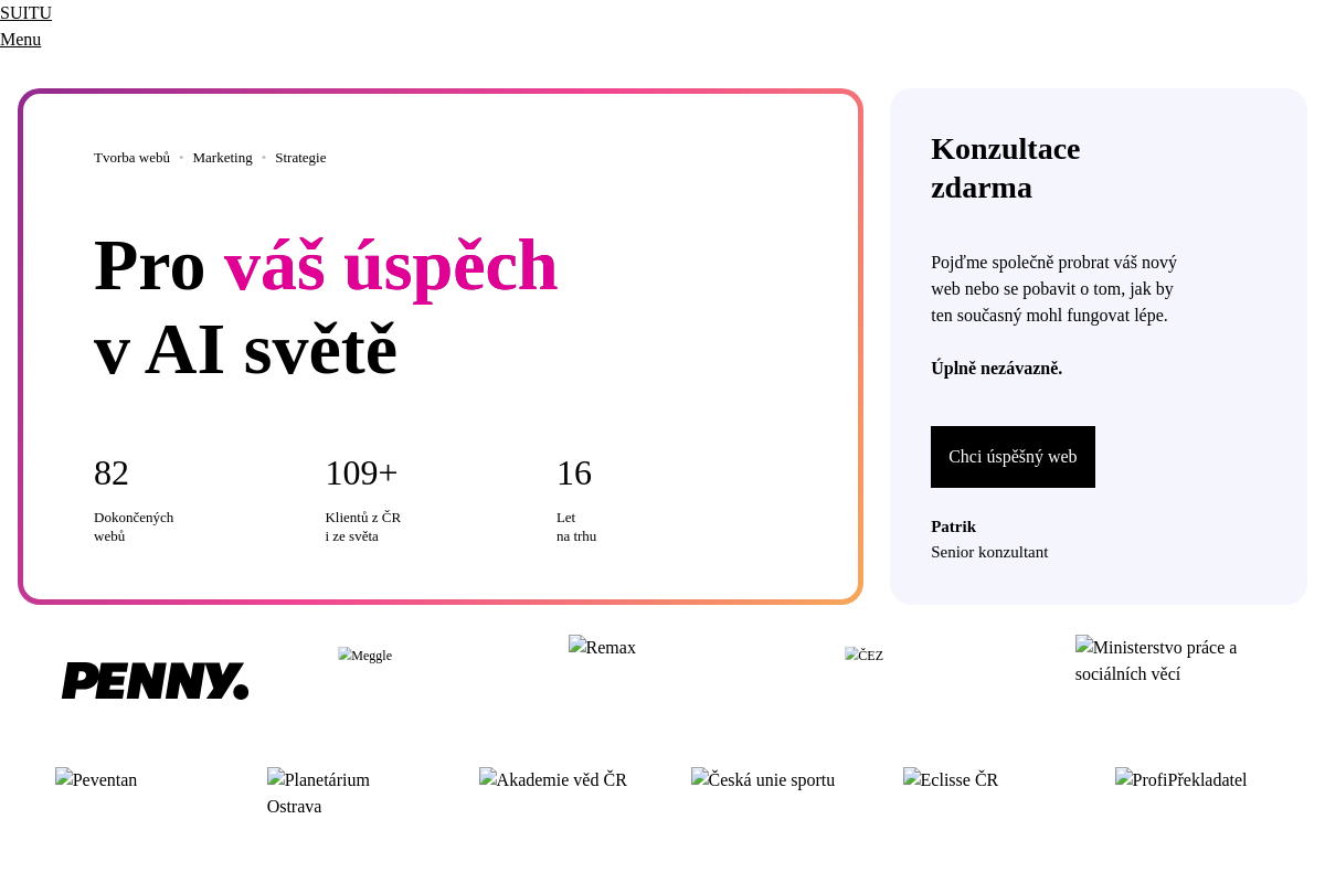 SUITU | Tvorba webových stránek
