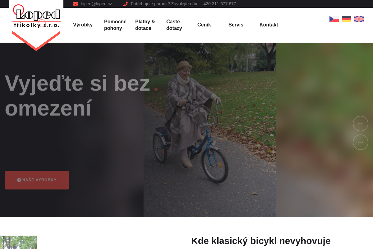 LOPED - tříkolky