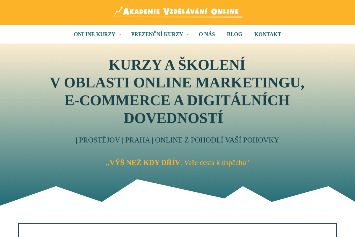 Akademie Vzdělávání Online