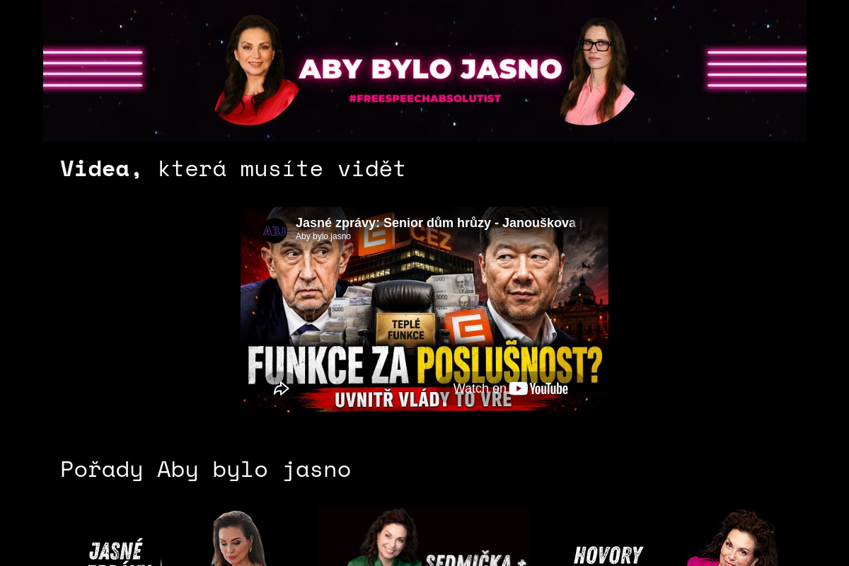 Aby bylo jasno