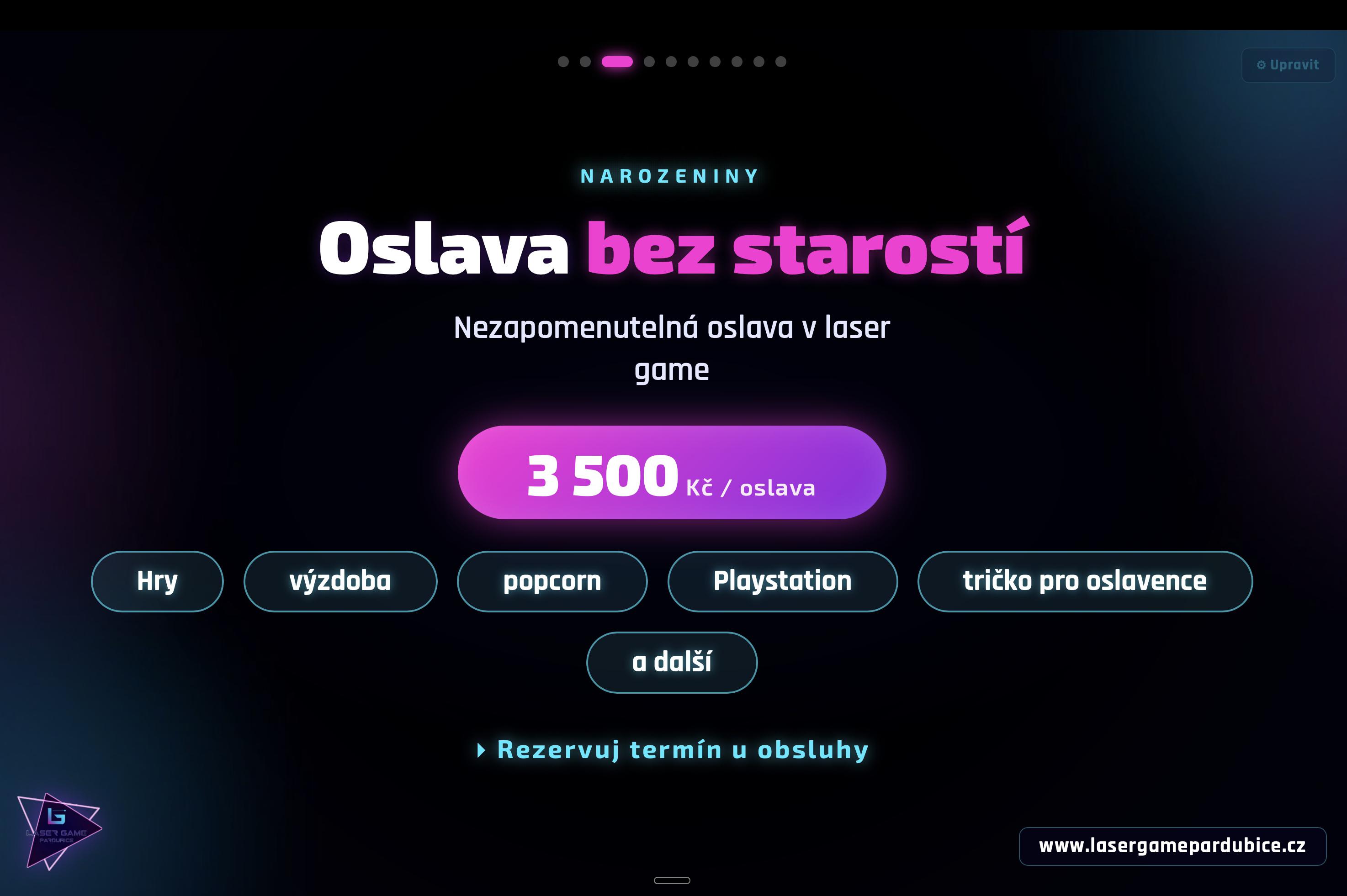 Bezstarostná oslava narozenin.