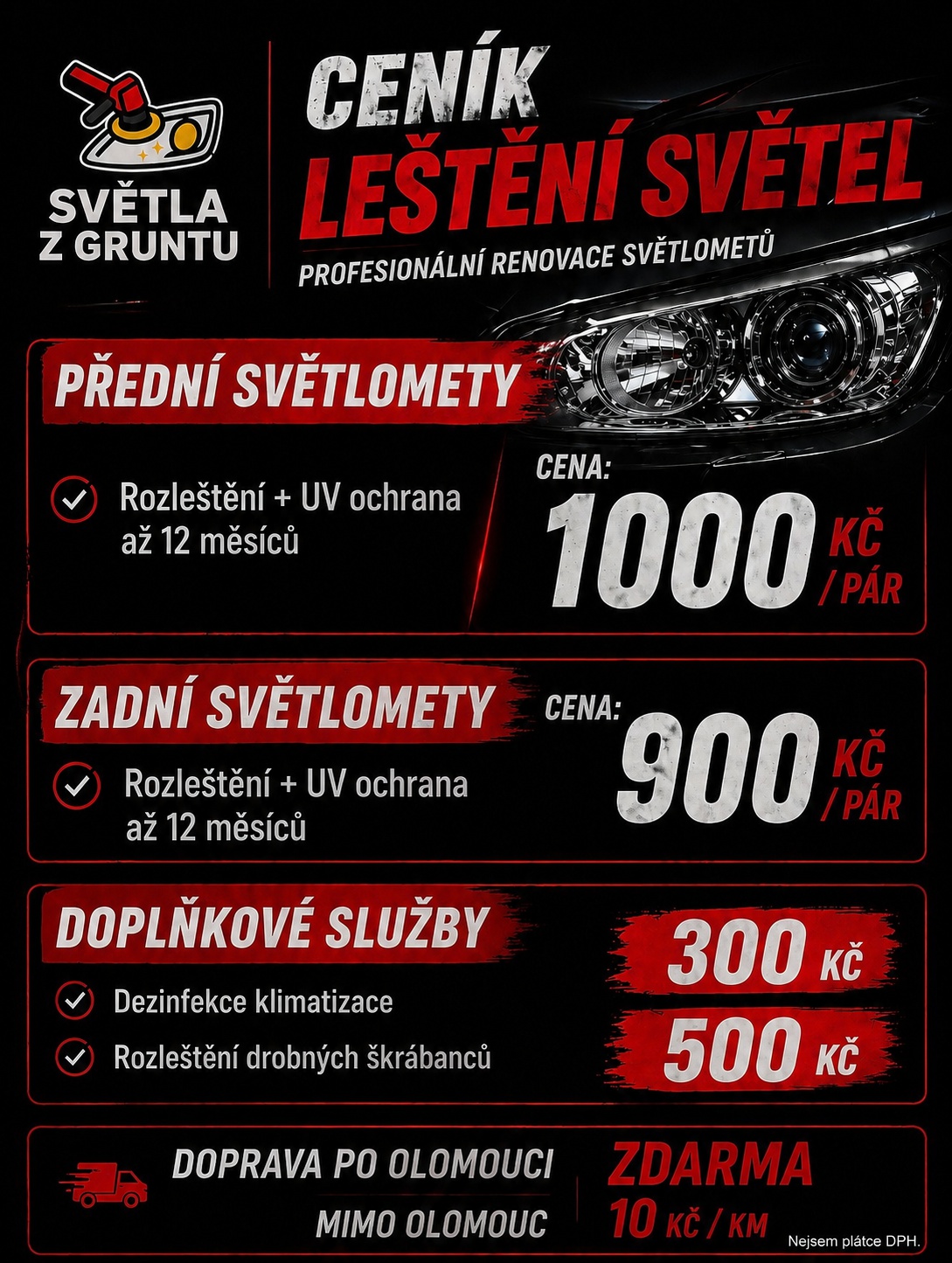 Světla z Gruntu - mobilní renovace a rozleštění světel foto 4