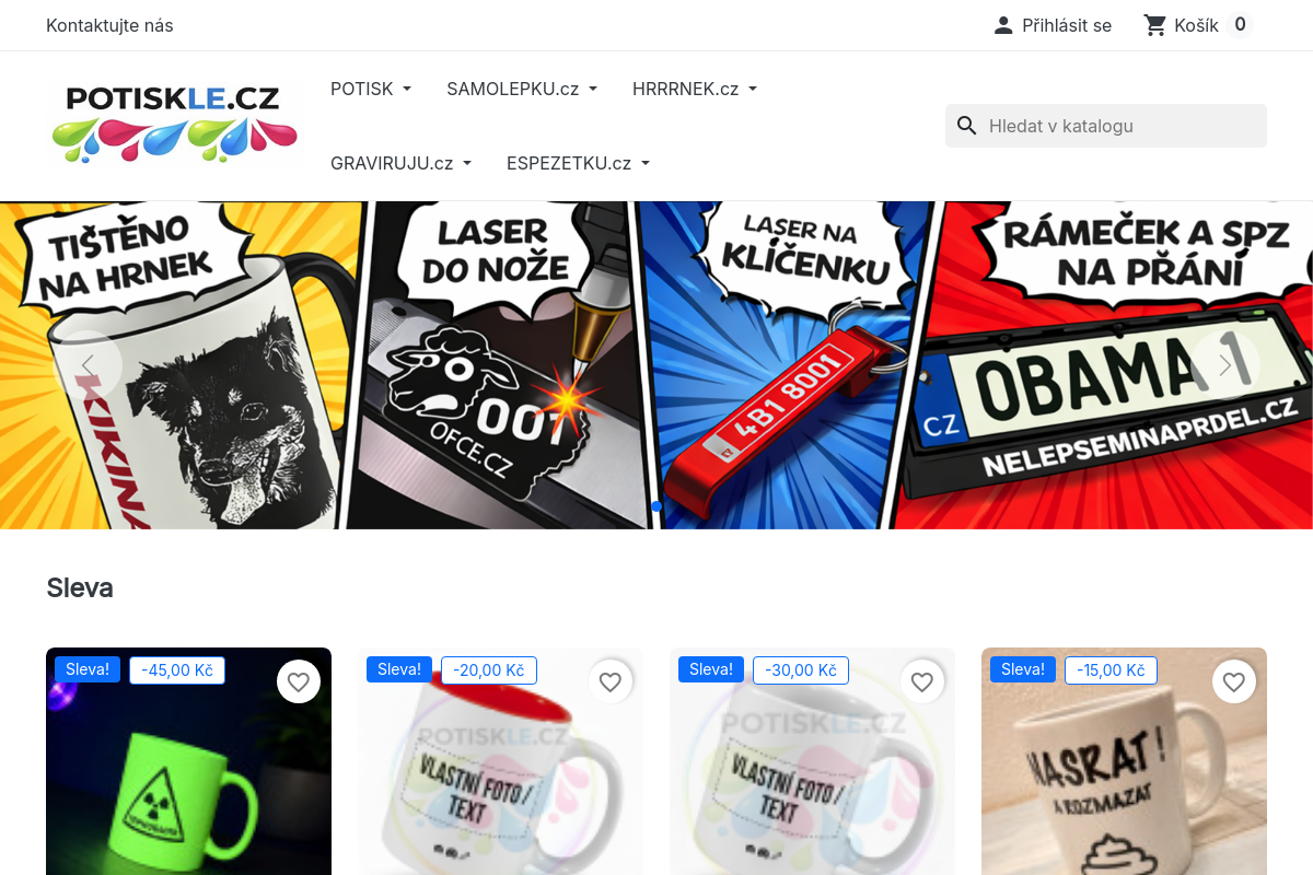 eSHOP POTISKLE.cz