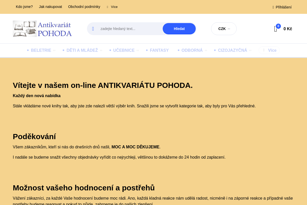 Antikvariát Pohoda