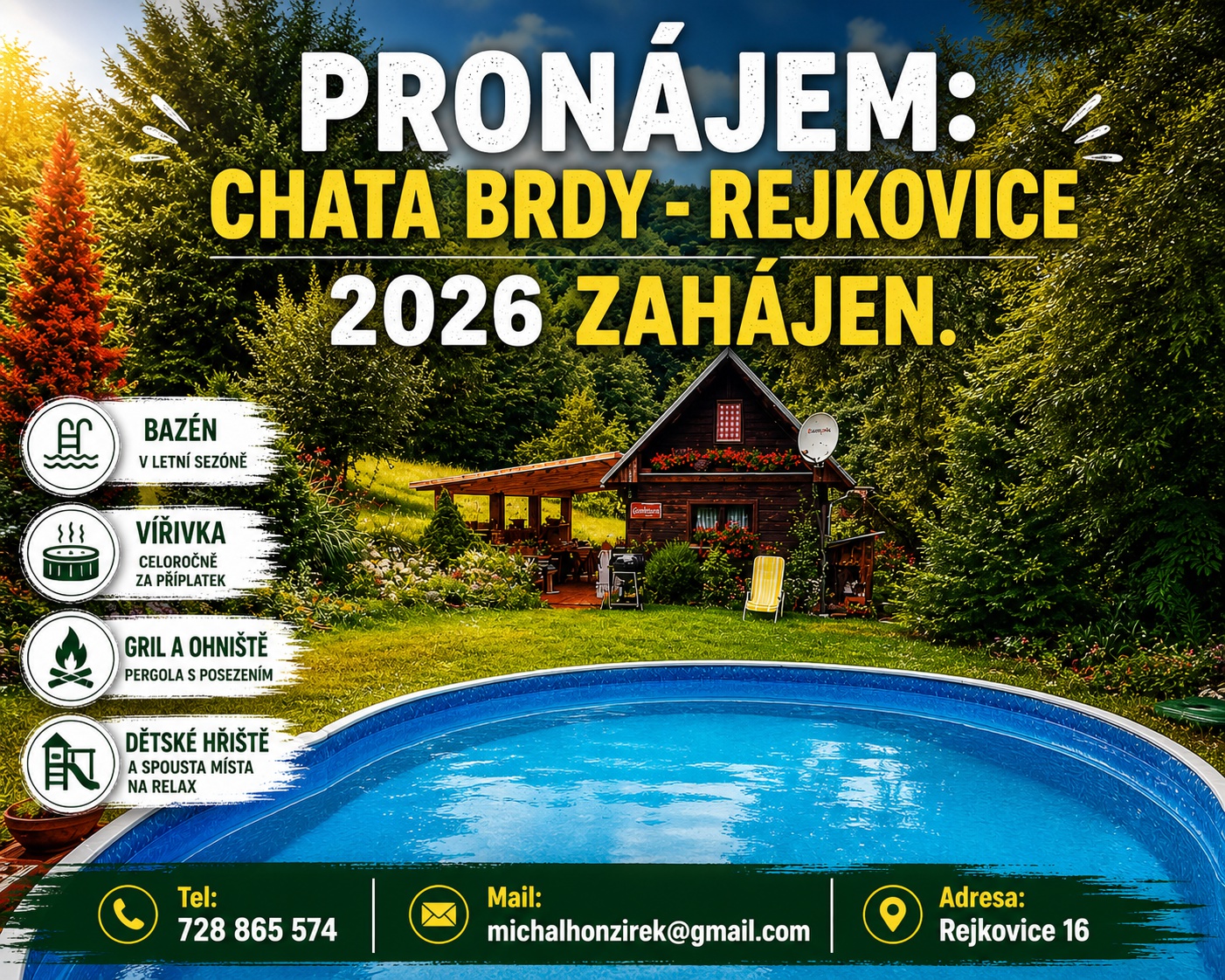Chata Rejkovice - Brdy foto 1