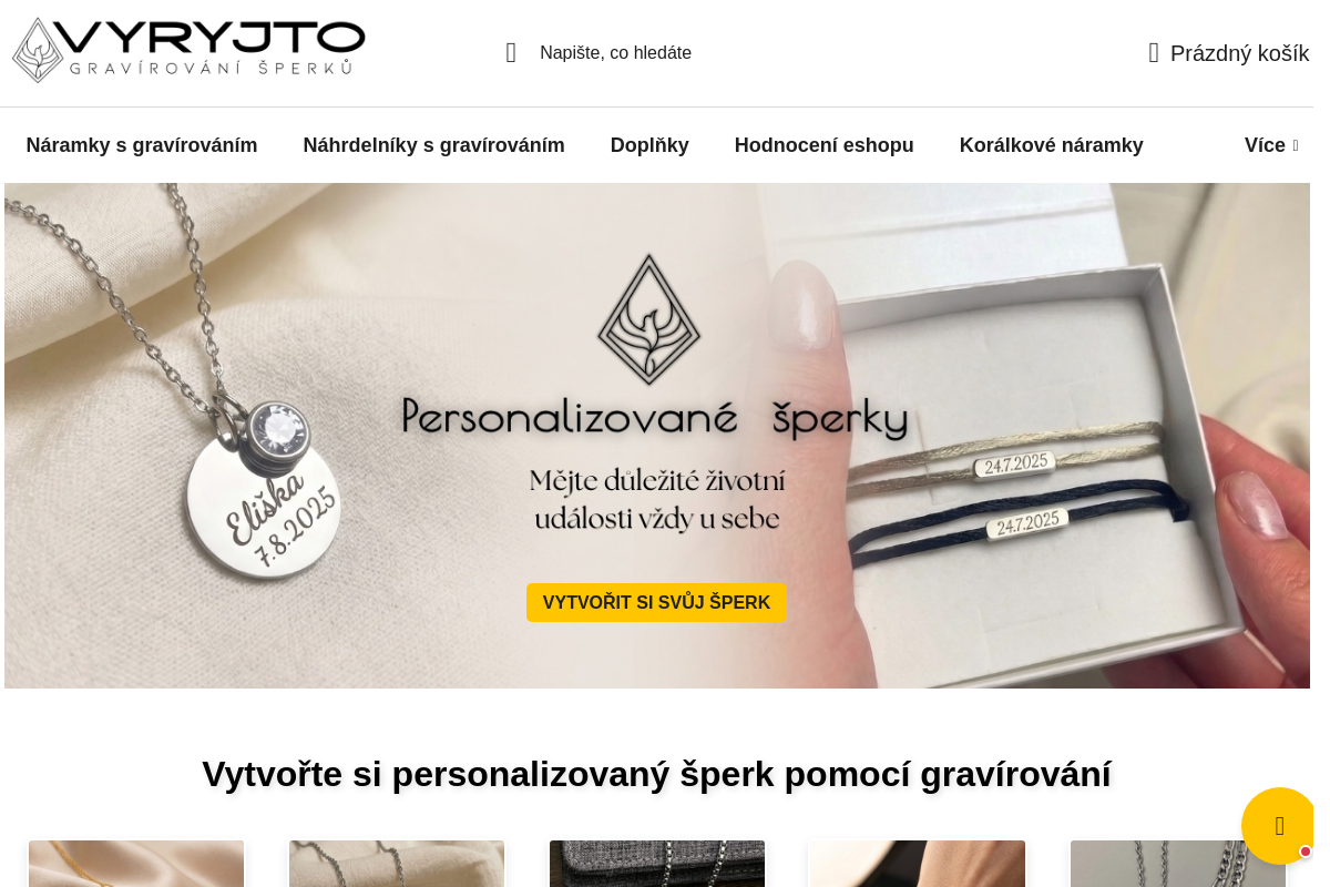 VYRYJTO | Gravírování šperků