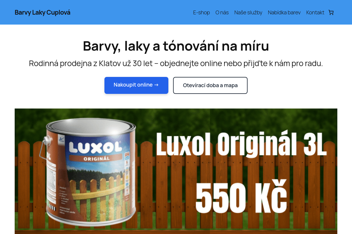Barvy Laky Cuplová