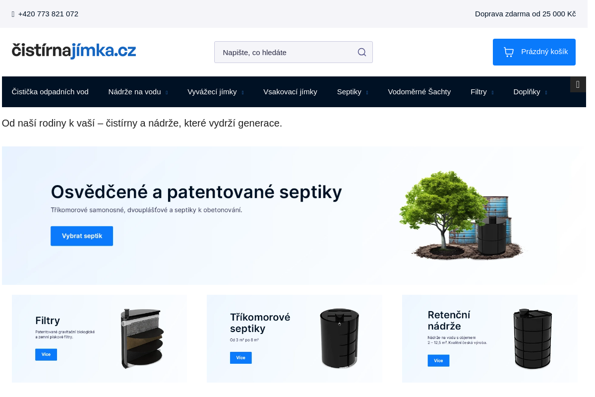 Kraťas Plast cistirna-jimka.cz