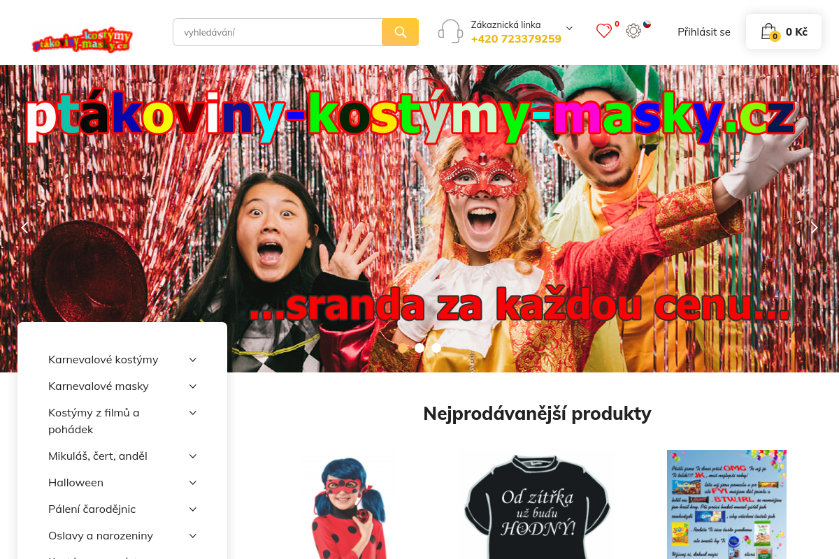 Ptakoviny-kostymy-masky.cz