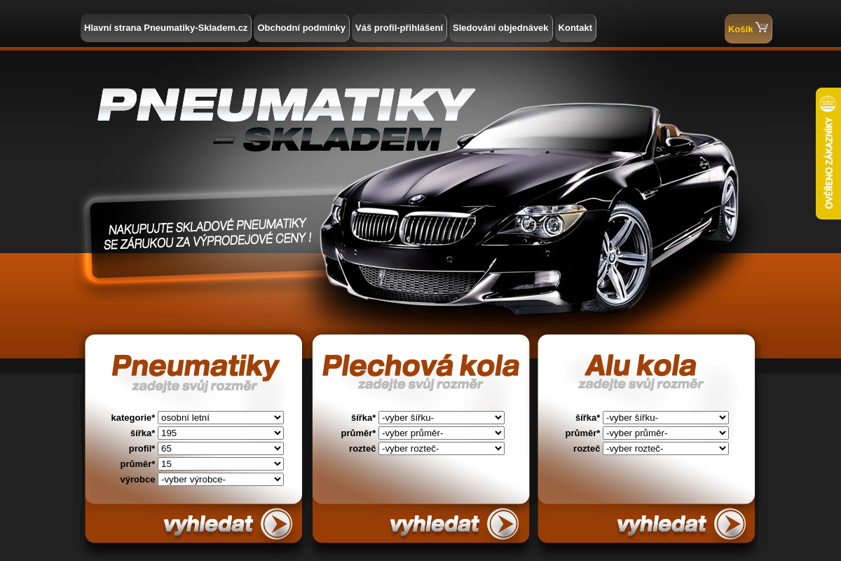 Pneumatiky Skladem