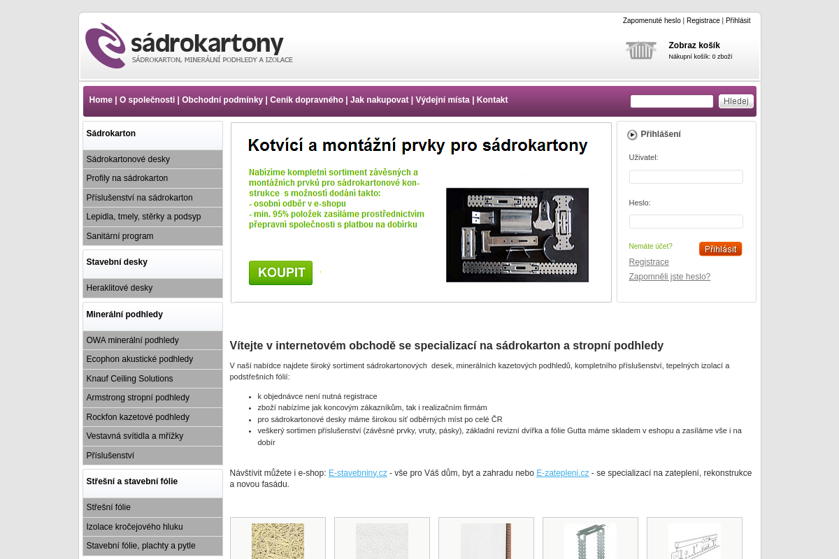 E-sádrokartony.cz
