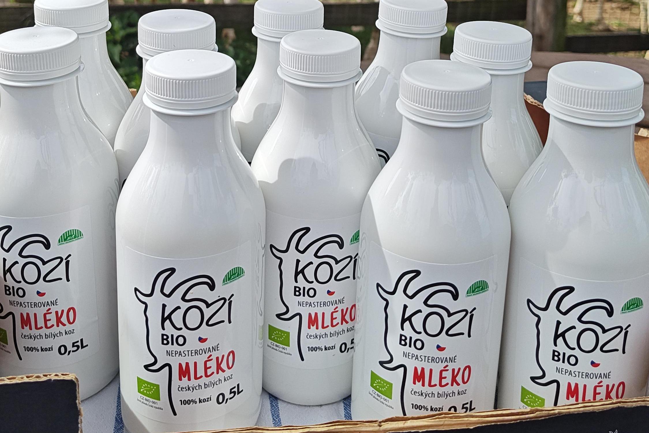 BIO  Kozí nepasterované mléko 1l