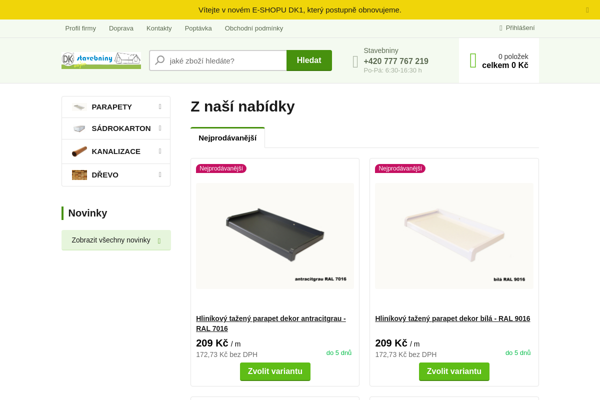 Stavebninydk1.cz - Ing. Daniel Kozel - DK1
