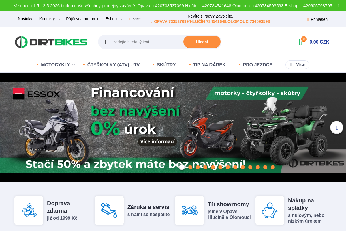 E-shop - Dirtbikes.cz
