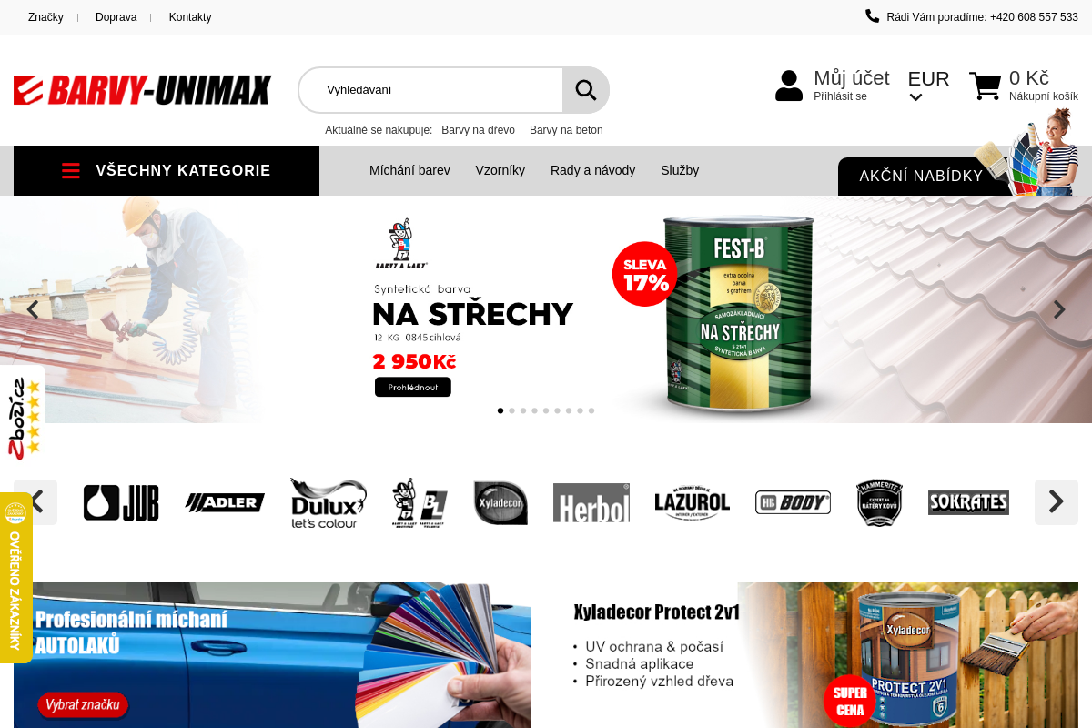 BARVY-UNIMAX.CZ