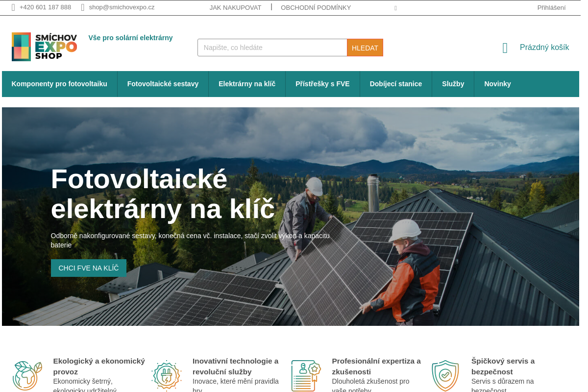 Smíchov Expo Shop - Fotovoltaické elektrárny na klíč