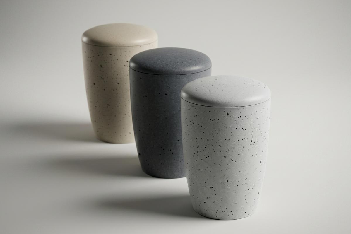 Designové betonové urny URNYO - extrémní odolnost