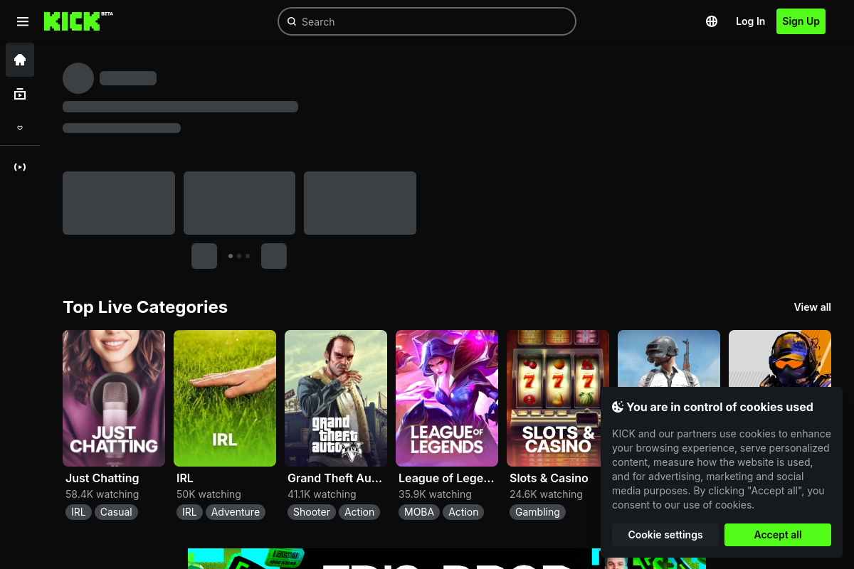 KICK: Live Streaming