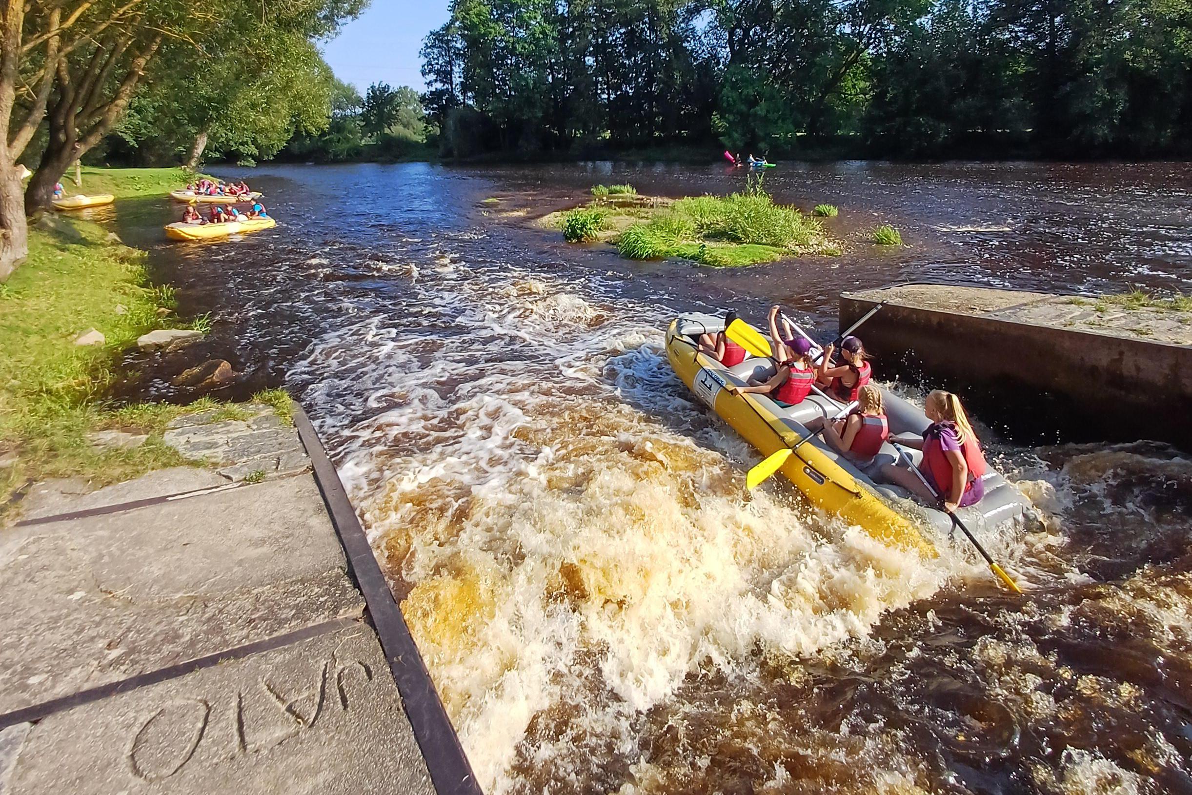 Dvoudenní plavba na Otavě na raftu
