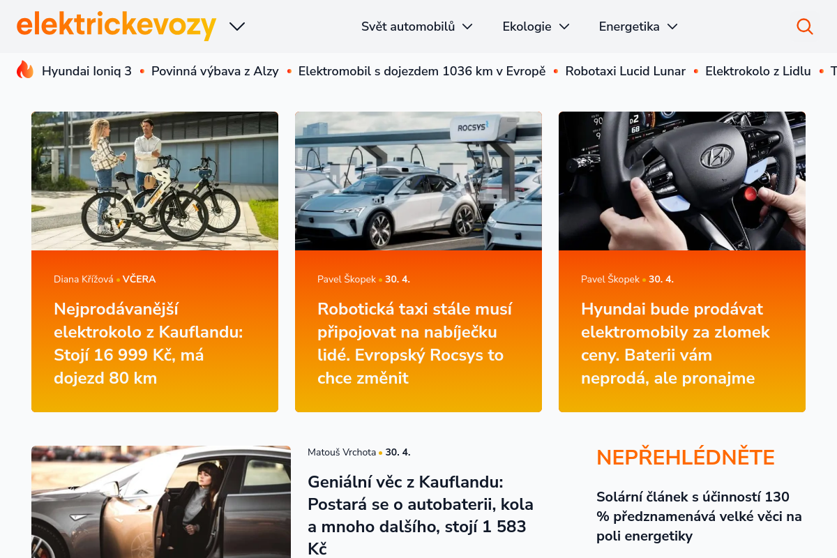 Elektrickevozy.cz