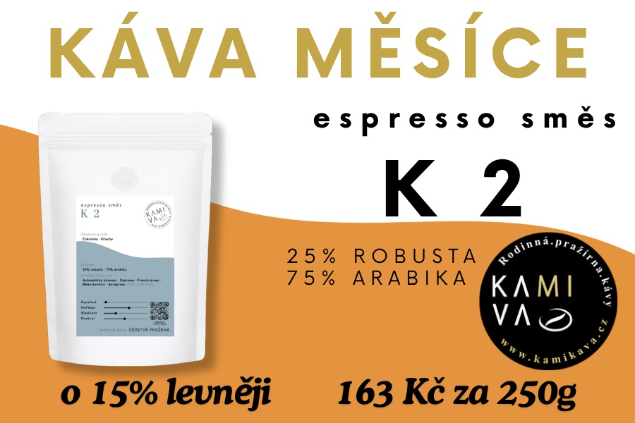 Káva měsíce - Espresso směs K2