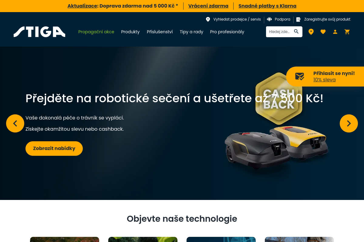 Stiga.com/cz