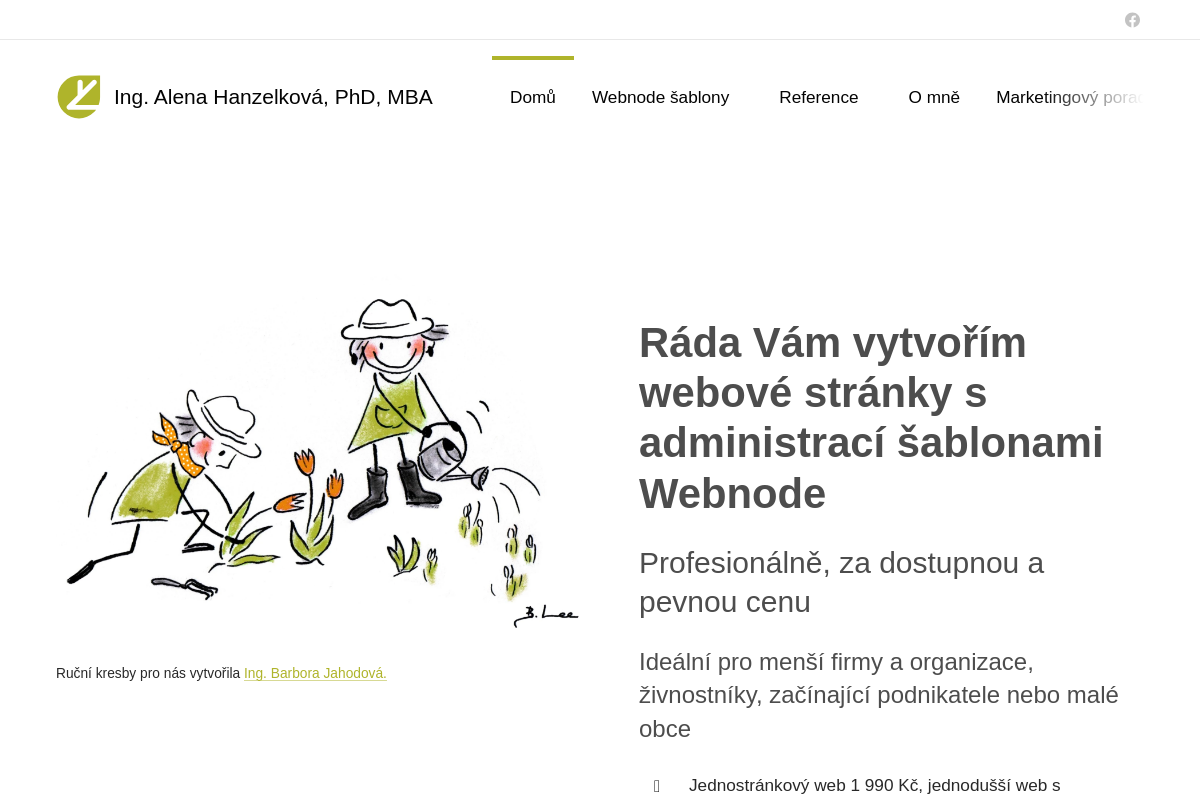 Ing. Alena Hanzelková - webdesign